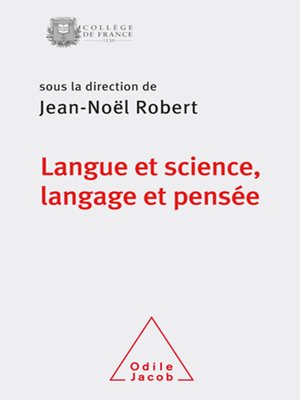 cover image of Langue et science, langage et pensée